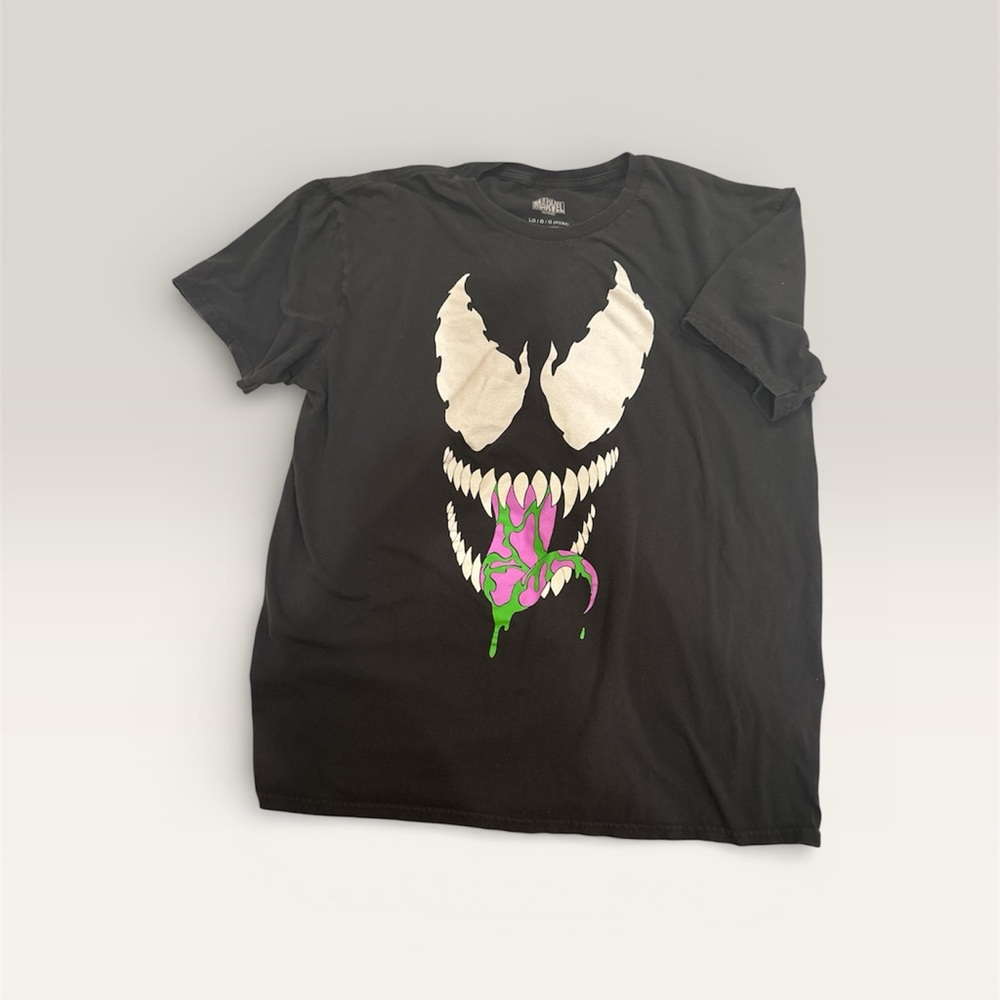 Men’s Marvel Venom Black Graphic T-Shirt Vintage Sz Lg